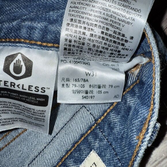 Levi’s 501 Jean Shorts Women’s 31 Button Fly High Rise Distressed Daisy Dukes - Picture 9 of 11